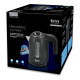 Bouilloire Électrique avec Voyant LED TM Electron Acier inoxydable Graphite