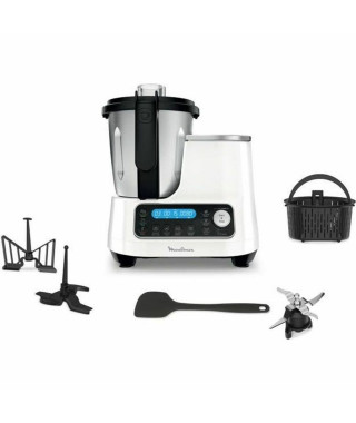 Robot culinaire Moulinex HF45PRBL Noir/Blanc Blanc 1400 W 2 L