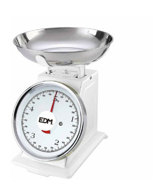 Pèse Personne Analogique EDM Blanc 5 kg (20,5 x 4 cm)