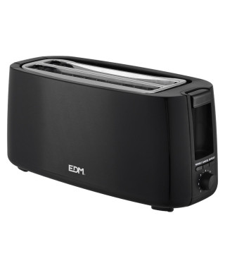 Grille-pain EDM Double rainure Noir 1400 W