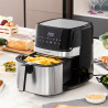 Friteuse sans Huile InnovaGoods Fryinn Pro 5500 Noir Acier inoxydable 1700 W 5
