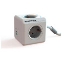 Bloc Cube Prises Allocacoc Power Cube USB Gris