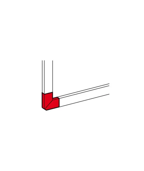 C - ANGLE PLAT 90° POUR GOULOTTE