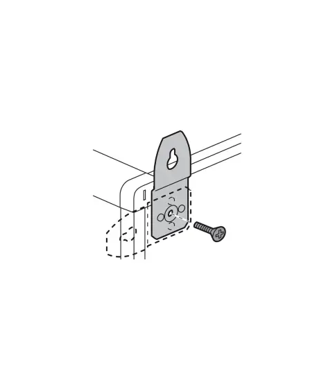 PATTES DE FIXATION MURALE METAL