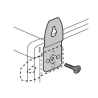 PATTES DE FIXATION MURALE METAL
