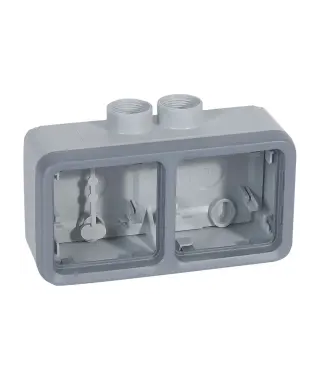 Boîtier 2 postes horizontaux à p