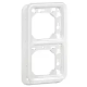 C - SUPPORT PLAQUE 2POSTES VERTI