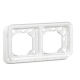 B - SUPPORT PLAQUE 2 POSTES HORI