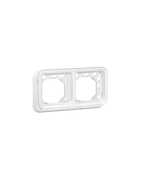 B - SUPPORT PLAQUE 2 POSTES HORI