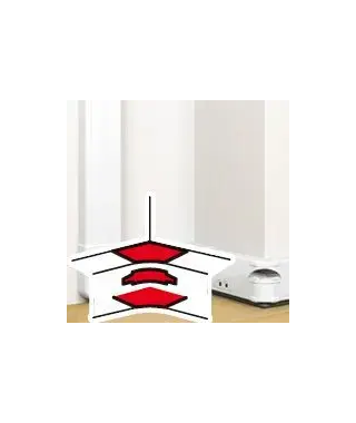 Angle intérieur variable de 80°