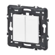 INTERRUPTEUR MOSAIC BLANC 2 DI R