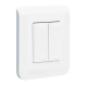 INTERRUPTEUR MOSAIC BLANC 2 DI R