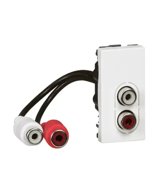 B - PRISE 2 RCA FEMELLE PRECONNE