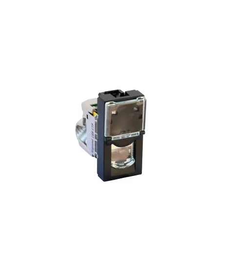 RJ45 C6A STP MOSAIC 1M NOIR M