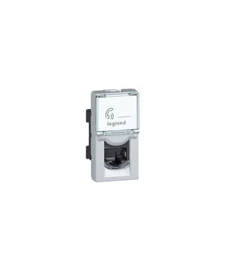 RJ45 C5E FTP MOSAIC 1 M ALU