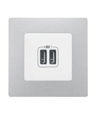 PLAQUE 1 POSTE NILOE - ARGENT