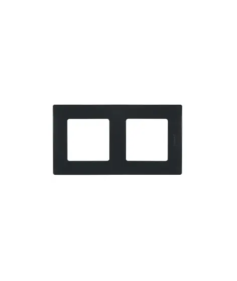 PLAQUE NILOE 2 POSTES - ONYX