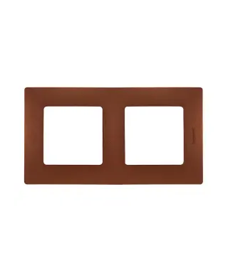 PLAQUE NILOE 2 POSTES - CACAO