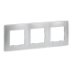 PLAQUE NILOE 3 POSTES - ARGENT