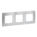 PLAQUE NILOE 3 POSTES - ARGENT