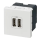 DOUBLE CHARGEUR USB MOSAIC TYPE-