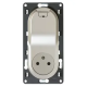 CHARGEUR USB/2P+T SEMI-ENC TIT