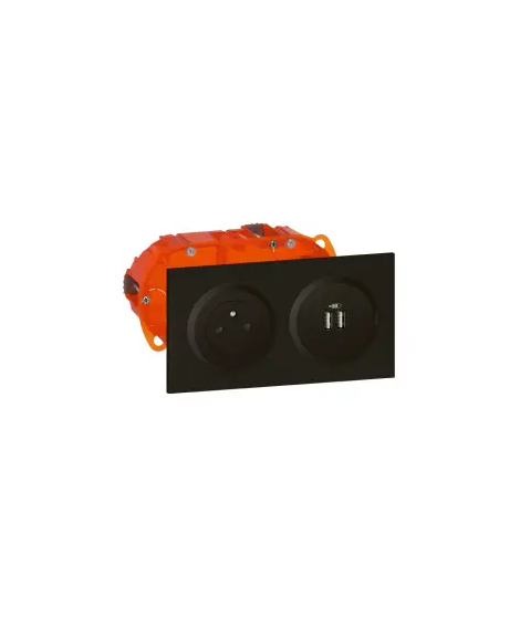 KIT 2P+T/2XUSB PRECA NOIR