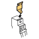 C - CACHE VIS PLOMBABLE - 1 MODU