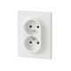 DOUBLE PRISE 2P+T COMPACTE MONOB