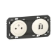 PRISE 2P+T SURFACE + CHARGEUR 2