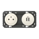 PRISE 2P+T SURFACE + CHARGEUR 2