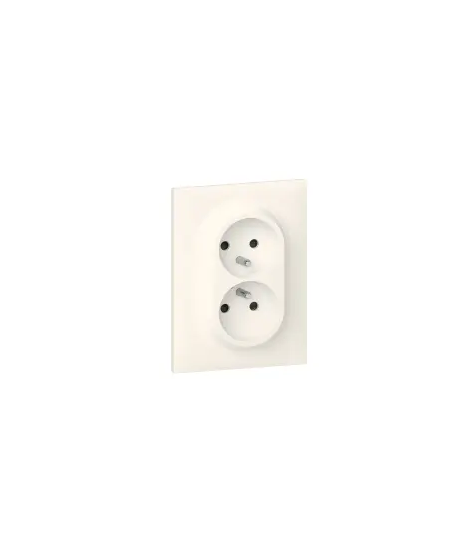 DOUBLE PRISE 2P+T COMPACTE MONOB