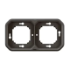 SUPPORT PLAQUE ENCASTRE 2 POSTES