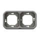 SUPPORT PLAQUE ENCASTRE 2 POSTES