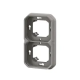 SUPPORT PLAQUE ENCASTRE 2 POSTES