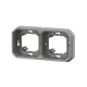 SUPPORT PLAQUE ENCASTRE 2 POSTES