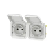 B - PRISE DE COURANT 2X2P+T HORI