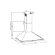 Hotte décorative murale Leisure H92K