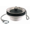 BONDE LAVABO A BOUCHON PLASTIQUE