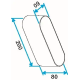 Raccord Minigaine blanc male lon