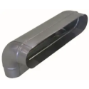 Coude vertical oblong galvanisé