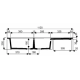 EVIER VALLAURIS 112X50  2 CUVES
