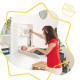 Occasion - Badabulle Table a langer murale Plouf, avec matelas a langer inclus - Pliable et compacte