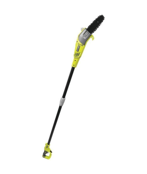 Occasion - Elagueur 750 W sur perche - guide 20 cm incliné a 15°- 10 m/s - tube d'extension 90 cm fourni - guide incliné a 15°