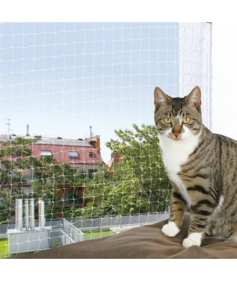 Occasion - TRIXIE Filet de protection chat 6x3 m transparent