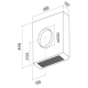 Hotte sans moteur / moteur Falmec Solution Moteur EXT 1500m3/H 125005