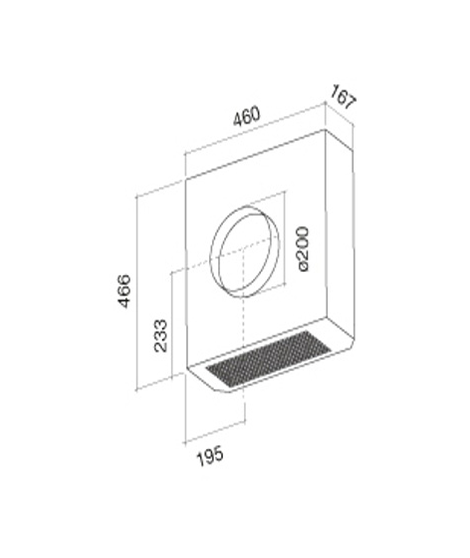 Hotte sans moteur / moteur Falmec Solution Moteur EXT 1500m3/H 125005