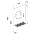 Hotte sans moteur / moteur Falmec Solution Moteur EXT 1500m3/H 125005