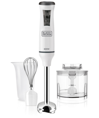 Pied mixeur Black & Decker Mixeur plongeant accessoirisé 600W