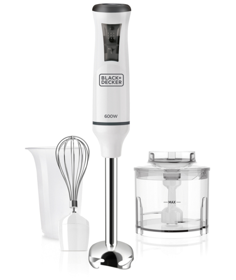 Pied mixeur Black & Decker Mixeur plongeant accessoirisé 600W
